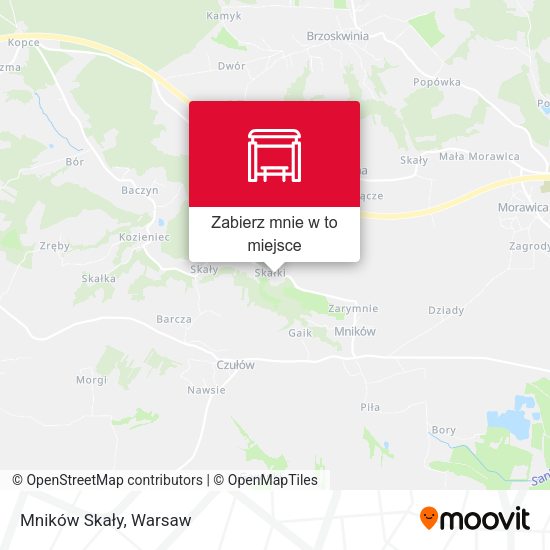 Mapa Mników Skały