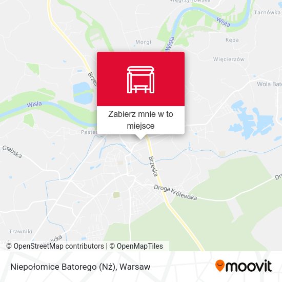 Mapa Niepołomice Batorego (Nż)