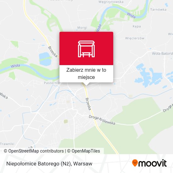 Mapa Niepołomice Batorego (Nż)