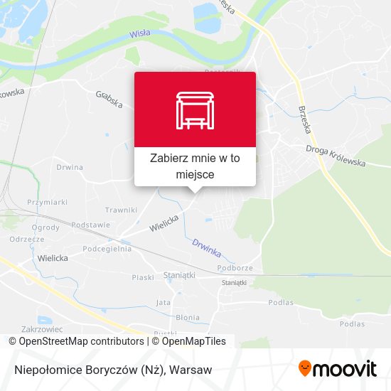 Mapa Niepołomice Boryczów (Nż)