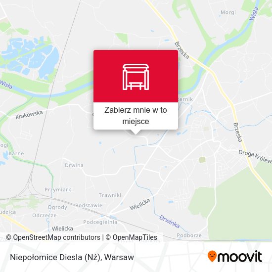 Mapa Niepołomice Diesla (Nż)