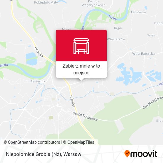 Mapa Niepołomice Grobla (Nż)