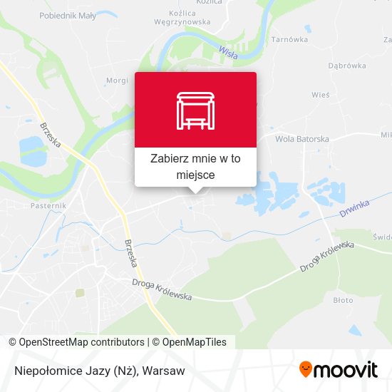 Mapa Niepołomice Jazy (Nż)