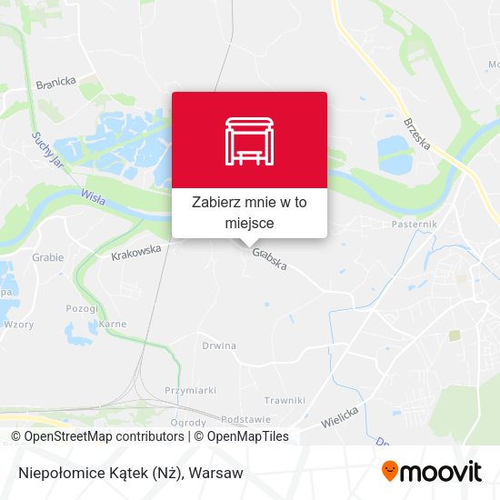 Mapa Niepołomice Kątek (Nż)