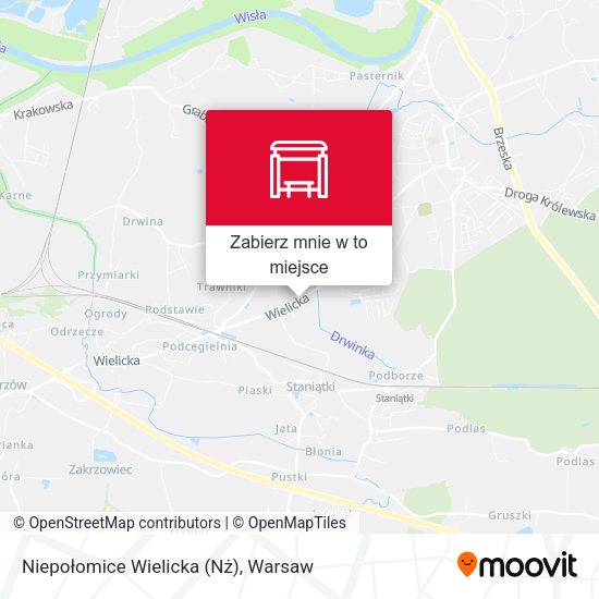 Mapa Niepołomice Wielicka (Nż)