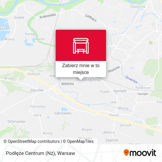 Mapa Podłęże Centrum (Nż)