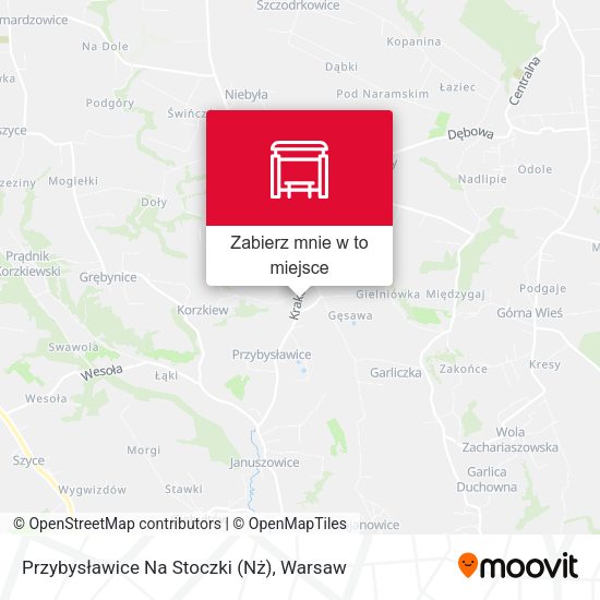 Mapa Przybysławice Na Stoczki (Nż)