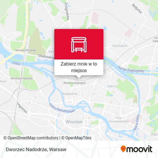 Mapa Dworzec Nadodrze