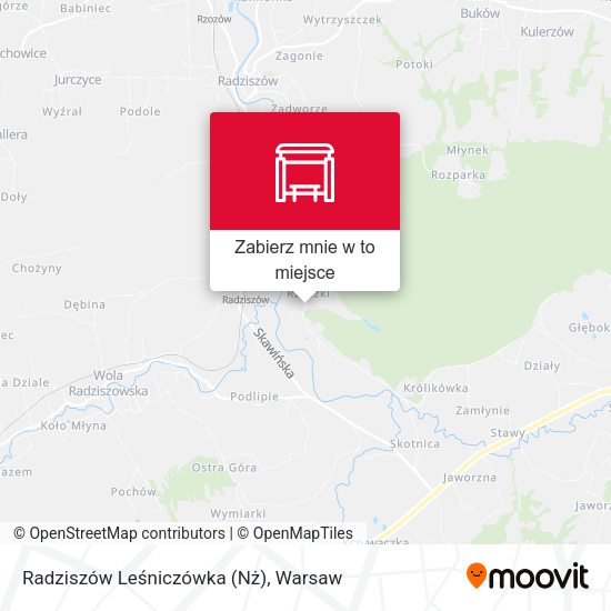 Mapa Radziszów Leśniczówka (Nż)