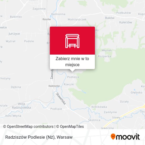 Mapa Radziszów Podlesie (Nż)