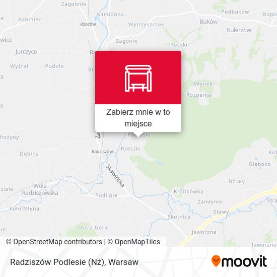 Mapa Radziszów Podlesie (Nż)