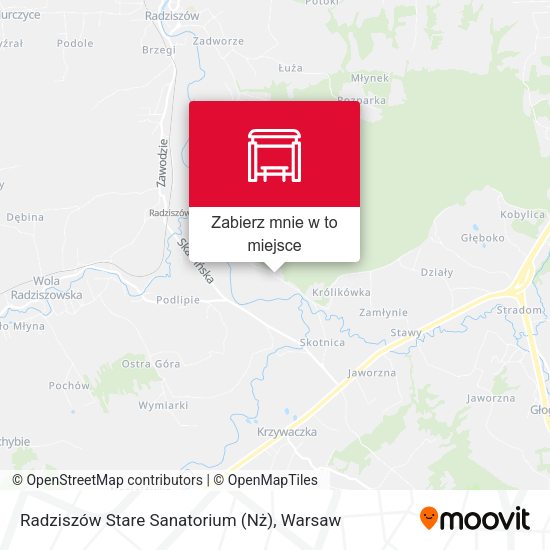 Mapa Radziszów Stare Sanatorium (Nż)