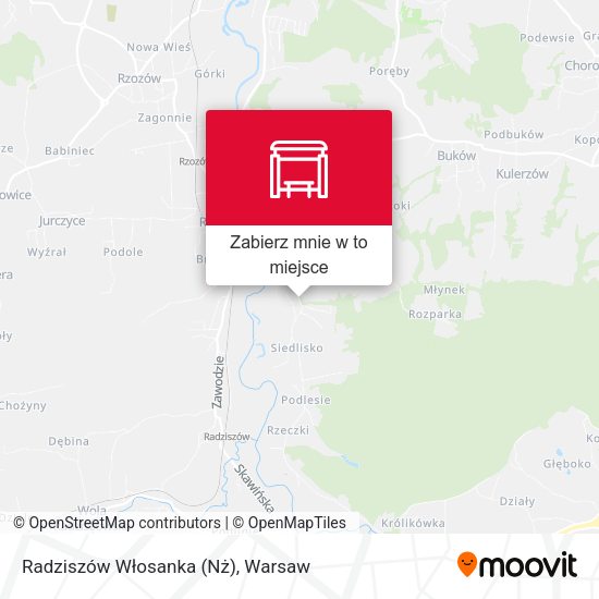 Mapa Radziszów Włosanka (Nż)