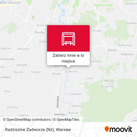 Mapa Radziszów Zadworze (Nż)