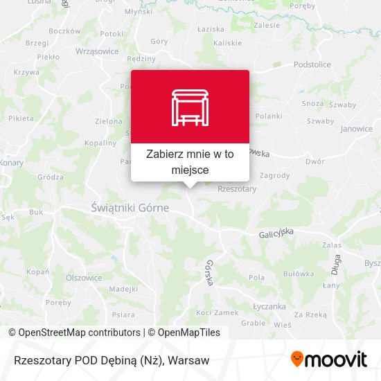 Mapa Rzeszotary POD Dębiną (Nż)