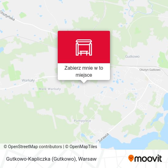 Mapa Gutkowo-Kapliczka