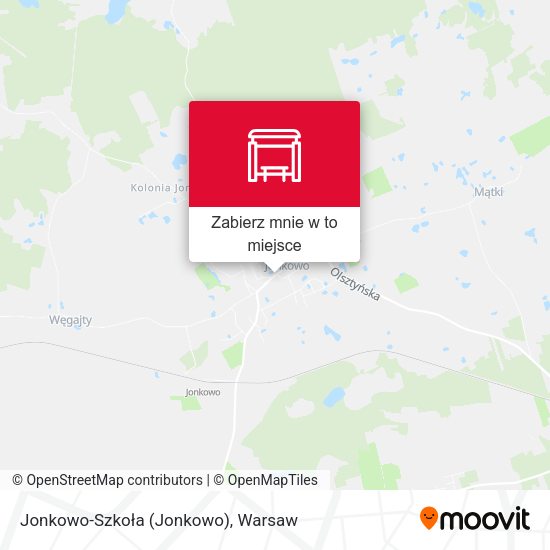 Mapa Jonkowo-Szkoła