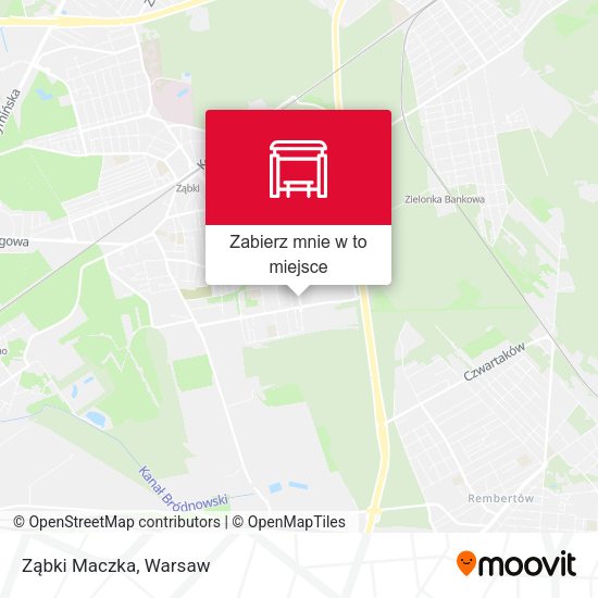 Mapa Ząbki Maczka