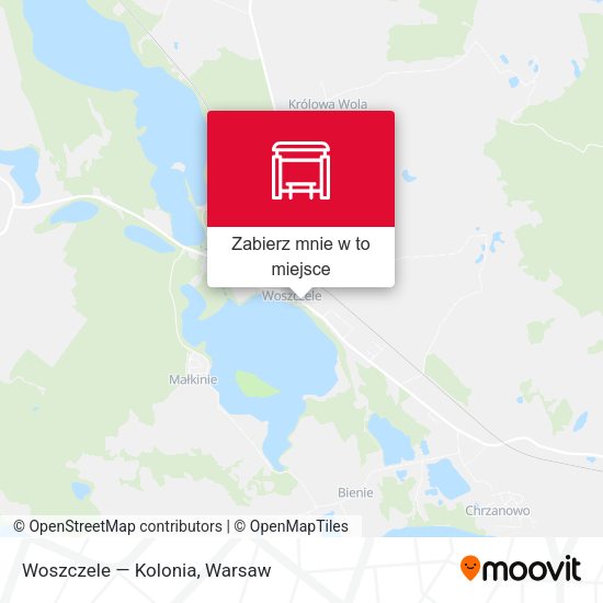 Mapa Woszczele — Kolonia