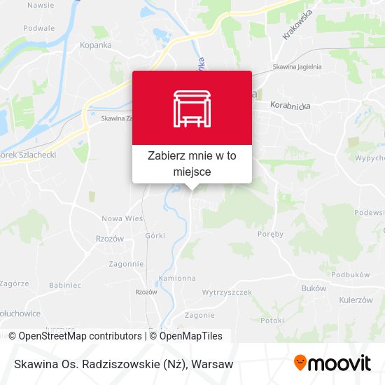 Mapa Skawina Os. Radziszowskie (Nż)