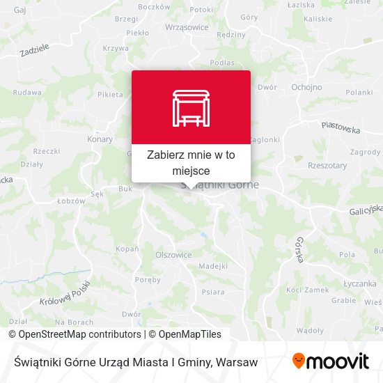 Mapa Świątniki Górne Urząd Miasta I Gminy