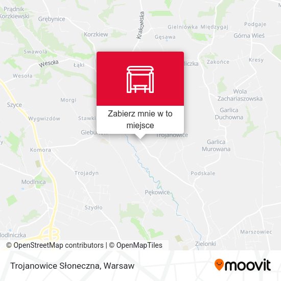 Mapa Trojanowice Słoneczna