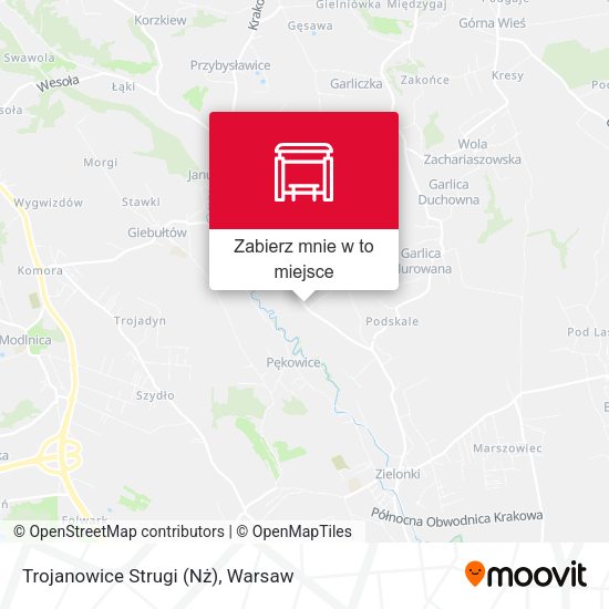 Mapa Trojanowice Strugi (Nż)