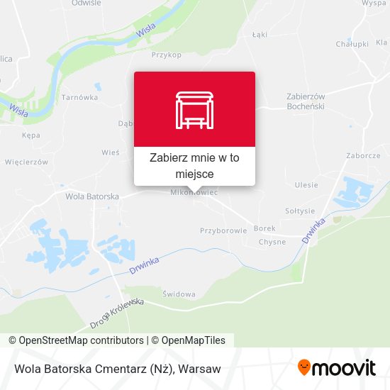 Mapa Wola Batorska Cmentarz (Nż)