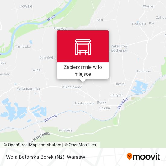 Mapa Wola Batorska Borek (Nż)