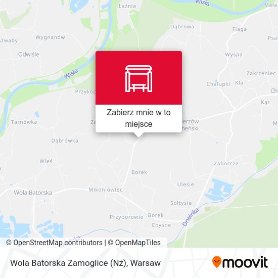 Mapa Wola Batorska Zamoglice (Nż)