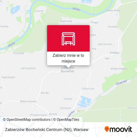 Mapa Zabierzów Bocheński Centrum (Nż)