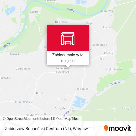 Mapa Zabierzów Bocheński Centrum (Nż)