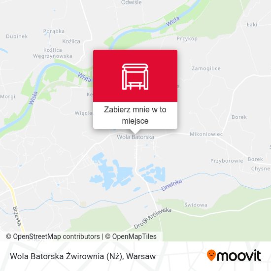 Mapa Wola Batorska Żwirownia (Nż)