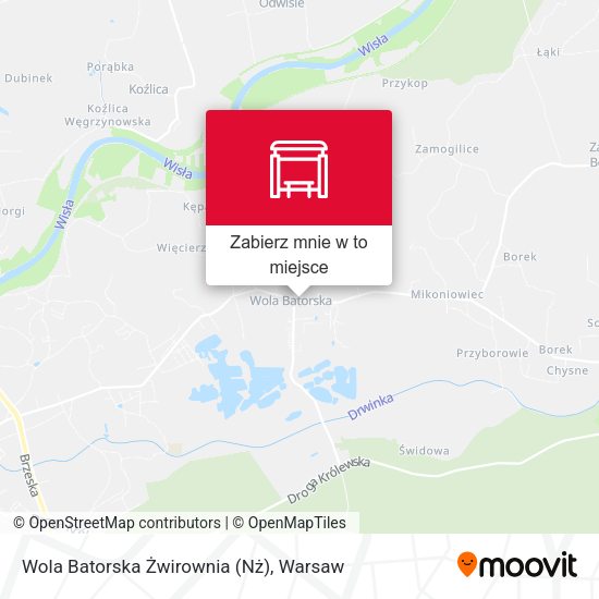 Mapa Wola Batorska Żwirownia (Nż)