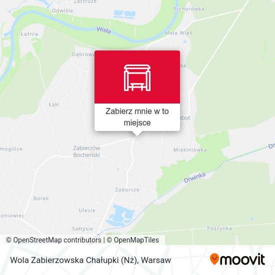 Mapa Wola Zabierzowska Chałupki (Nż)