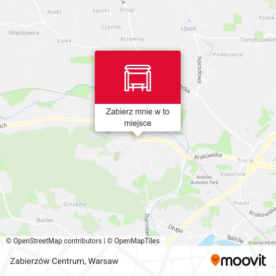 Mapa Zabierzów Centrum