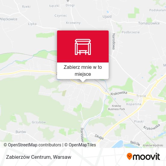 Mapa Zabierzów Centrum