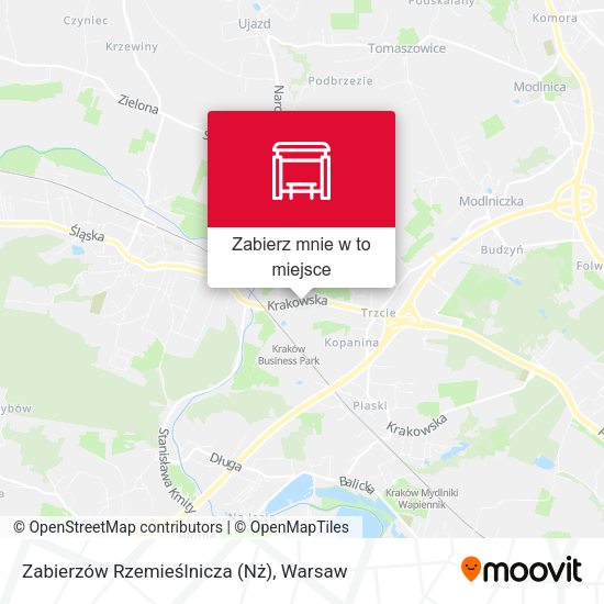 Mapa Zabierzów Rzemieślnicza (Nż)