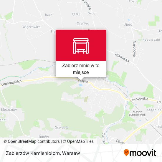 Mapa Zabierzów Kamieniołom