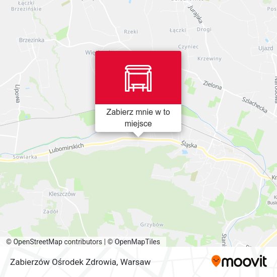 Mapa Zabierzów Ośrodek Zdrowia