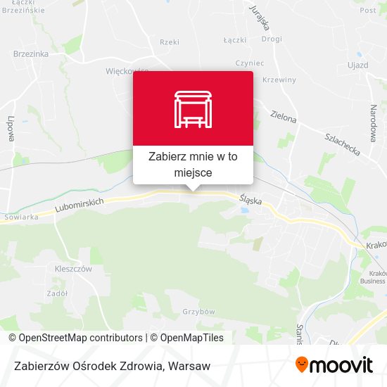 Mapa Zabierzów Ośrodek Zdrowia