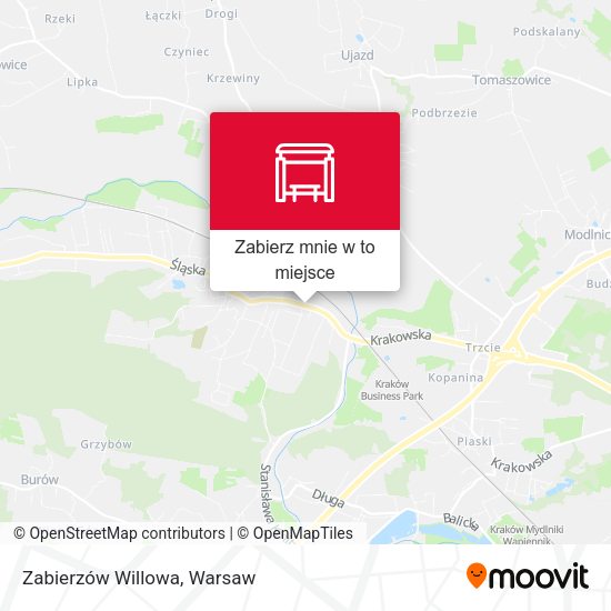 Mapa Zabierzów Willowa