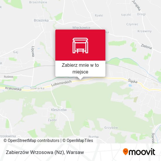 Mapa Zabierzów Wrzosowa (Nż)