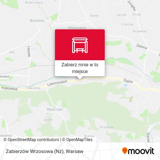 Mapa Zabierzów Wrzosowa (Nż)