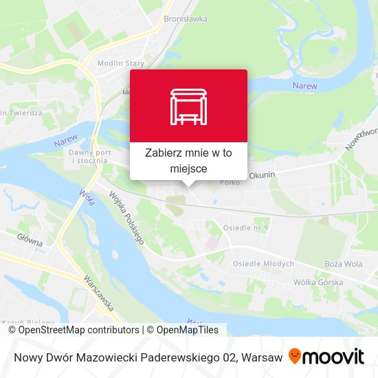 Mapa Nowy Dwór Mazowiecki Paderewskiego 02