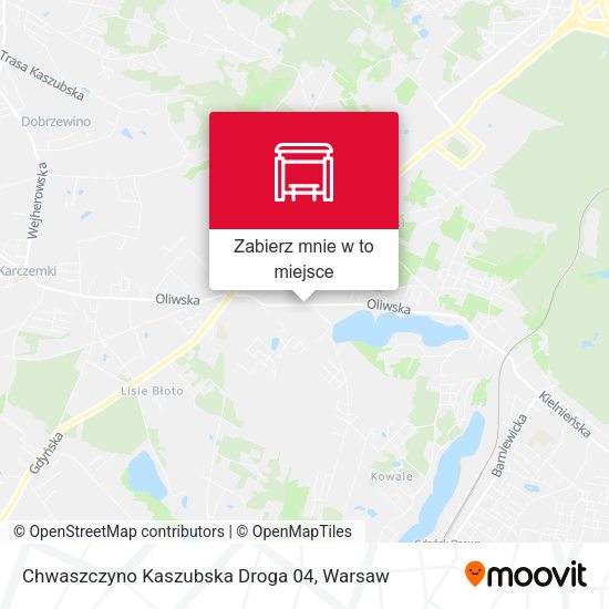 Mapa Chwaszczyno Kaszubska Droga 04