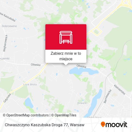 Mapa Chwaszczyno Kaszubska Droga 77