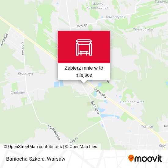 Mapa Baniocha-Szkoła