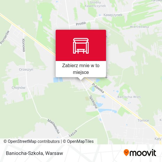 Mapa Baniocha-Szkoła