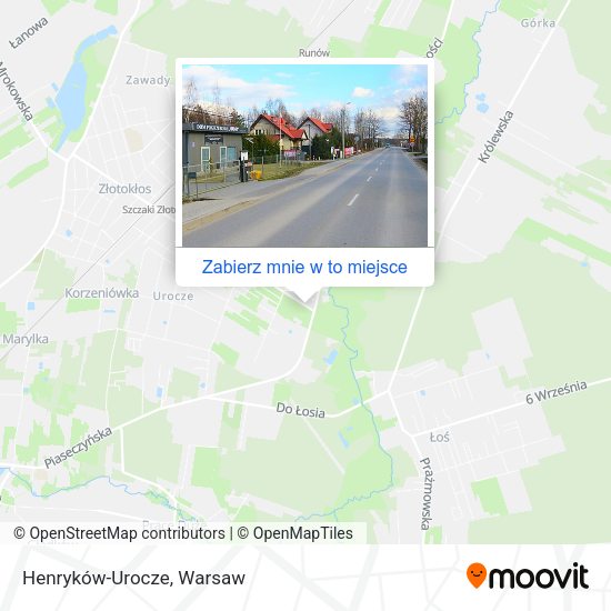 Mapa Henryków-Urocze